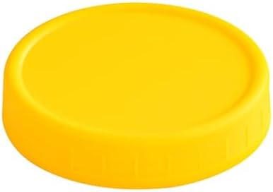 wide-mouth plastic mason jar lid 86mm white ribbed closure one size