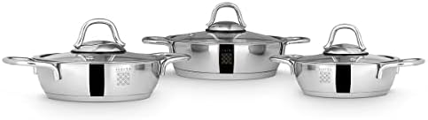 Serenk 7-Piece Stainless Steel Cookware Set for Home Use
