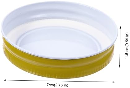 SECFOU 24 Mason Jar Lids Durable Eco-Friendly