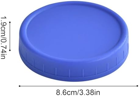 wide-mouth plastic mason jar lid 86mm white ribbed closure one size