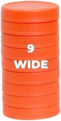 Vivid Durable Orange Mason Jar Lids