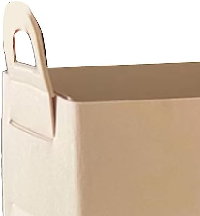 Keebgyy Bear Pattern Felt Storage Basket with Handles