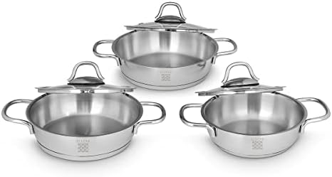 Serenk 7-Piece Stainless Steel Cookware Set for Home Use