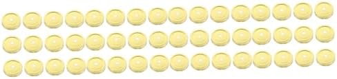 48-Piece Set of Reusable Mason Jar Lids with Straw Holes