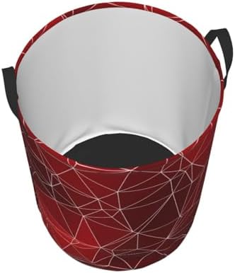 Sturdy Water-Resistant Geometric Laundry Basket with Handle