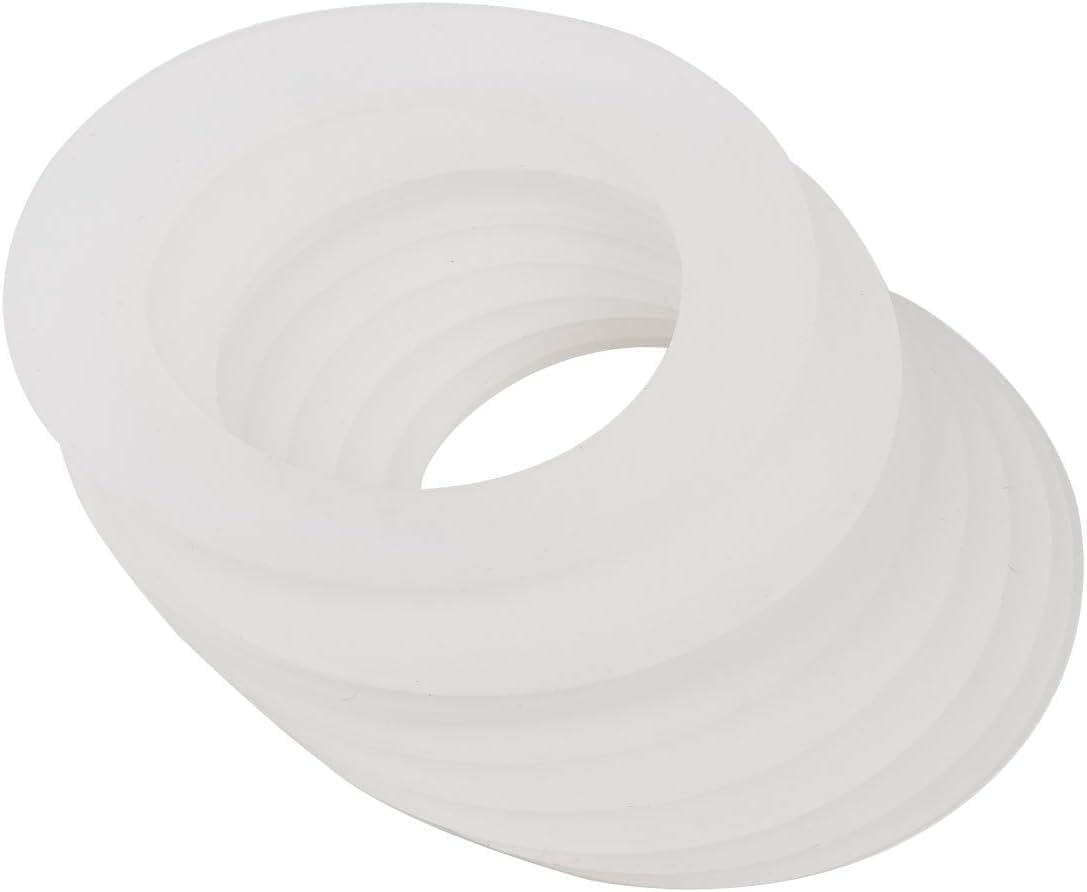10-Piece Silicone Gasket Set for Mason Jars