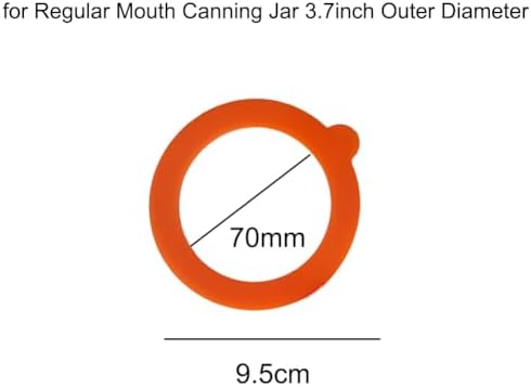 Airtight silicone sealing rings for Mason jars