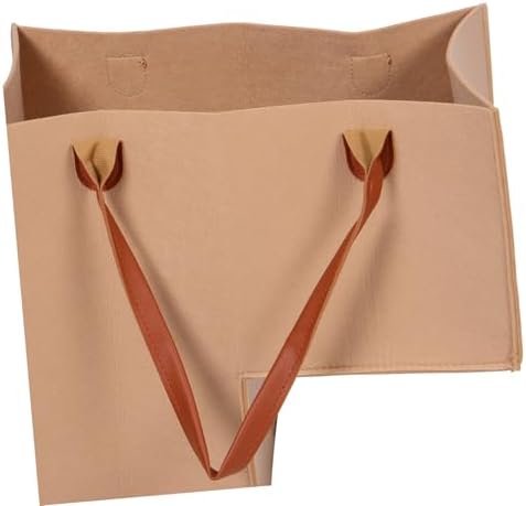 Golden Felt Folding Laundry Hamper for Stairs Efficient Clothes Organizer Basket