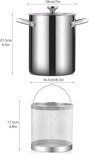 4L Pasta Sequin Steamer Pot for Asparagus and Spaghetti