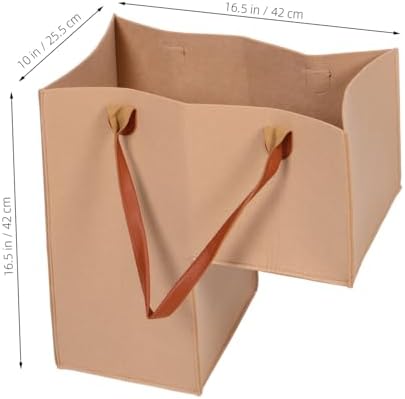 Golden Felt Folding Laundry Hamper for Stairs Efficient Clothes Organizer Basket