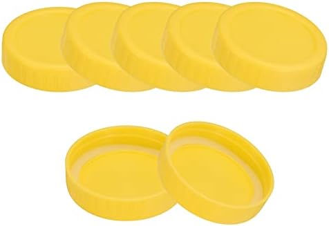 Uxcell Mason Jar Lids 10pcs Leak Proof with Silicone Rings