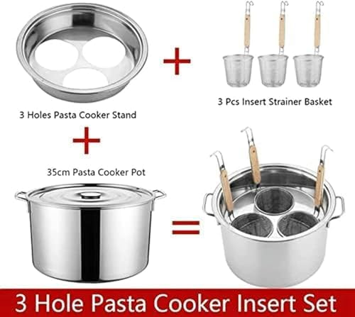 Enhance Your Cooking Experience with the DAOUXIAOSP 3-Pasta Cooker Set