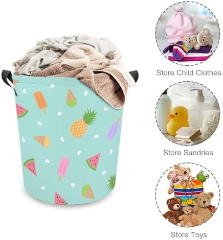 Summertime Magic MEIKKO Fruit-Themed Waterproof Laundry Hamper