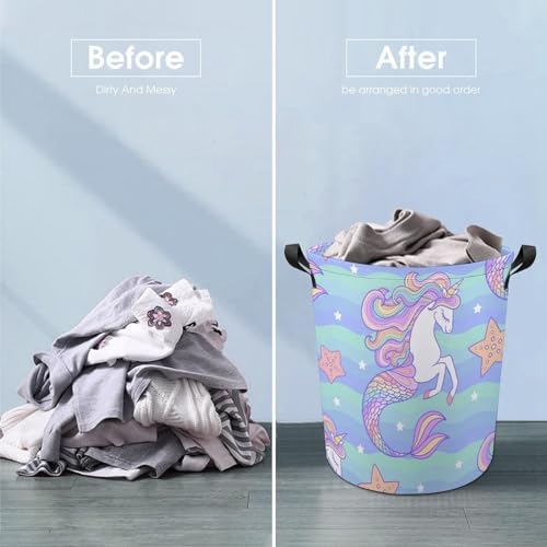 Stylish Portatile Waterproof Collapsible Laundry Hamper for Families College Students