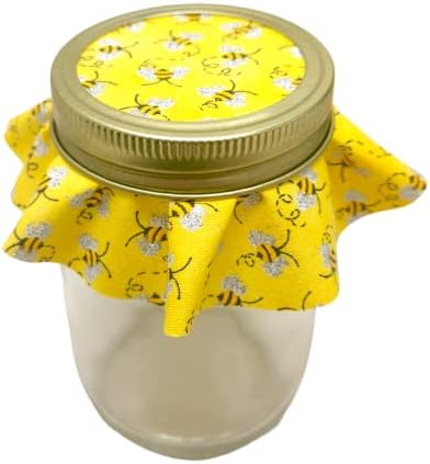 Nakpunar 12-Piece Fabric Jar Covers with Ties - Perfect Fit Abuse-Proof