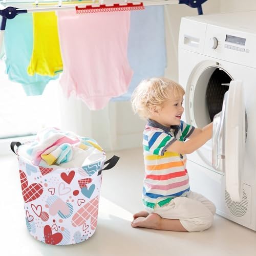 Meiko Hearts Cute Dot Laundry Hamper