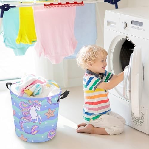 Stylish Portatile Waterproof Collapsible Laundry Hamper for Families College Students