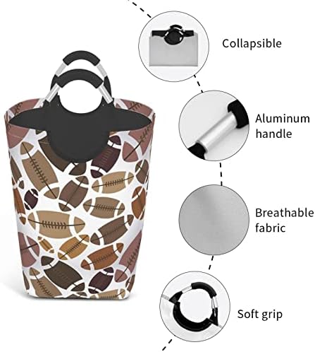 American Football Laundry Hamper for Outside Use