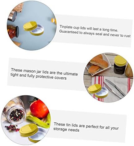 BrightFufu 70mm Mason Jar Lids Pack of 12