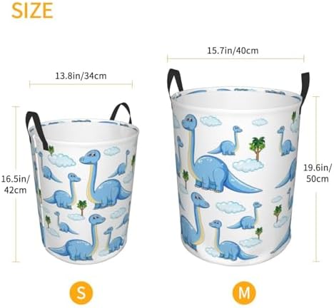 Dinosaur Laundry Hamper Collapsible with Handles