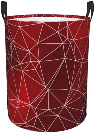 Sturdy Water-Resistant Geometric Laundry Basket with Handle