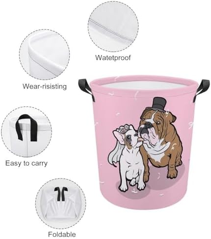 MeikoKo French Bulldog Couple Storage Basket