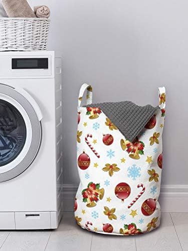 Christmas Laundry Hamper with Twinkling Lights Perfect for Holidays