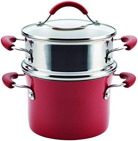 Rachael Ray Nonstick Sauce Pot with Steamer Set 3Q