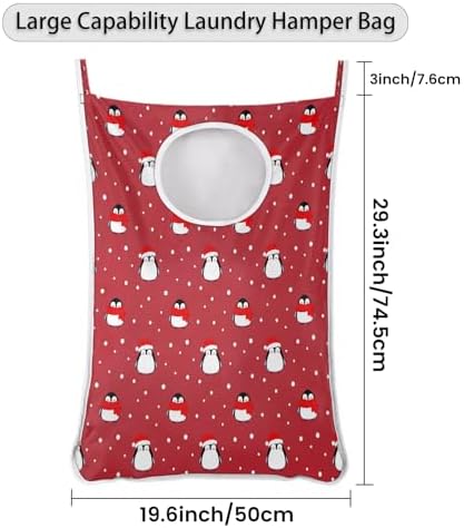 Ioracida Christmas Penguin Hamper - Foldable Portable Durable Laundry Organizer