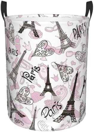 Waterproof Paris Eiffel Tower Clothes Basket