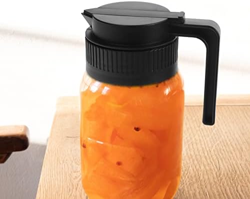 Hemoton 2-Piece Lids for Mason Jars Easy Pitcher Dispenser