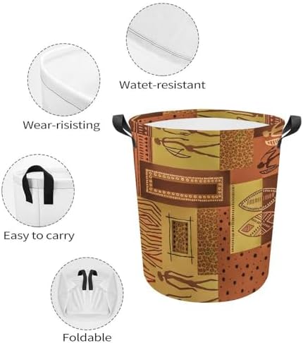 Geometric Pattern Collapsible Laundry Hamper