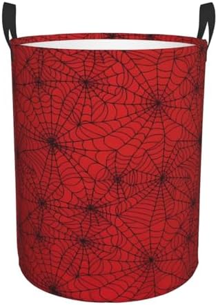 Red Spider Web Collapsible Laundry Hamper Red Spider Web Collapsible Laundry Basket