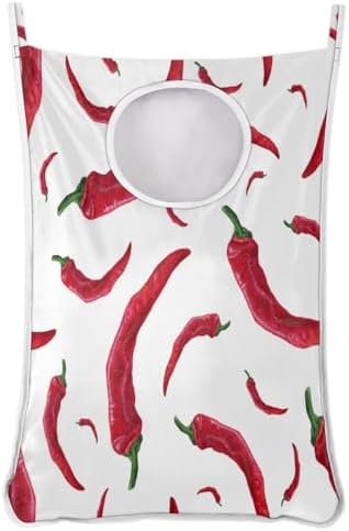 Hanging Laundry Hamper Bag - Compact Sturdy for Dirty Clothes