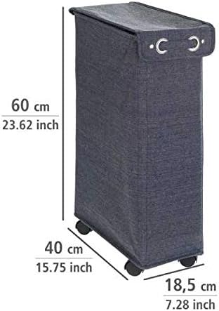 WENKO Slim Laundry Hamper with Wheels