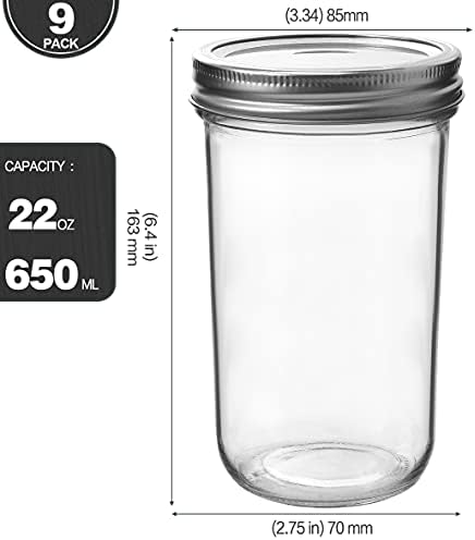 Premium Mason Jars Set for Easy Storage