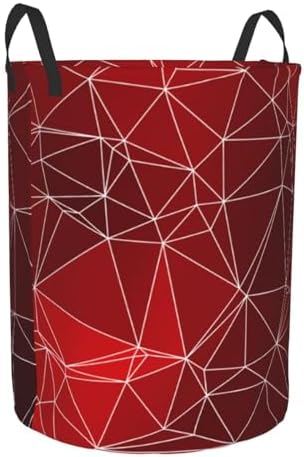 Sturdy Water-Resistant Geometric Laundry Basket with Handle