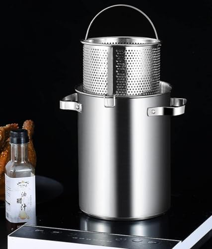 Versatile Asparagus Pasta Steamer 304 Stainless Steel Pot with Lid Strainer Basket