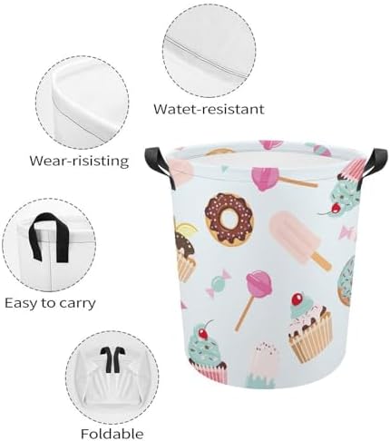 Meiko Ice Cream Summer Laundry Hamper