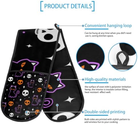 Halloween Spooky Skull Oven Mitt