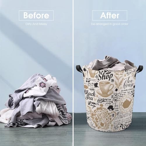 Premium Waterproof Organizer Bin with Teal Sketches Design Family Storage Solutions