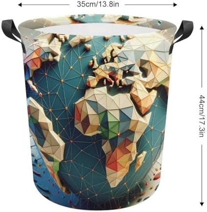 3D Earth Map Ball The Ultimate Collapsible Laundry Hamper