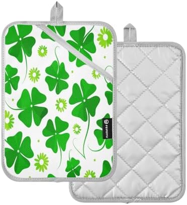 Kcldeci Spring Green 2-Pack Pot Holder Set