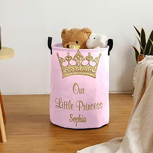 Our Little Princess Large Storage Laundry Basket Handle Included