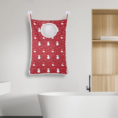 Ioracida Christmas Penguin Hamper - Foldable Portable Durable Laundry Organizer