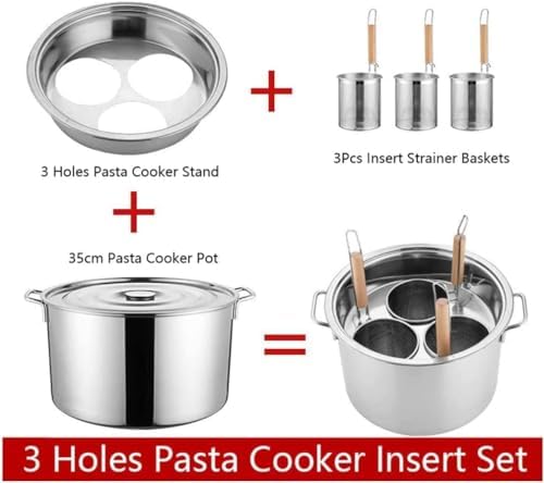 AttreX Commercial Pasta Pot Set Multifunctional Design
