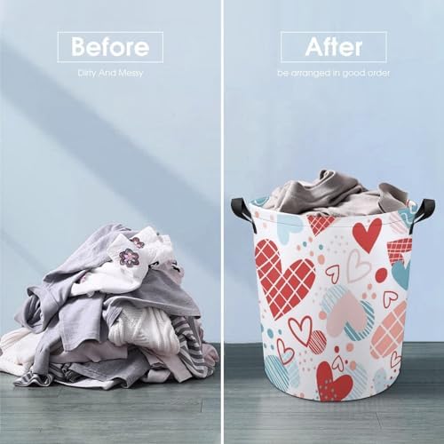 Meiko Hearts Cute Dot Laundry Hamper