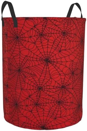 Red Spider Web Collapsible Laundry Hamper Red Spider Web Collapsible Laundry Basket