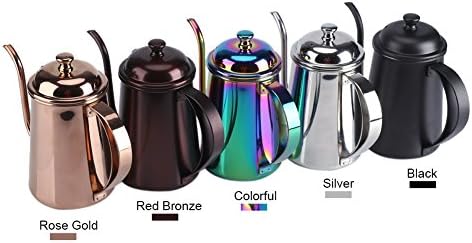 Stainless Steel Gooseneck Kettle 650ml for Coffee More
