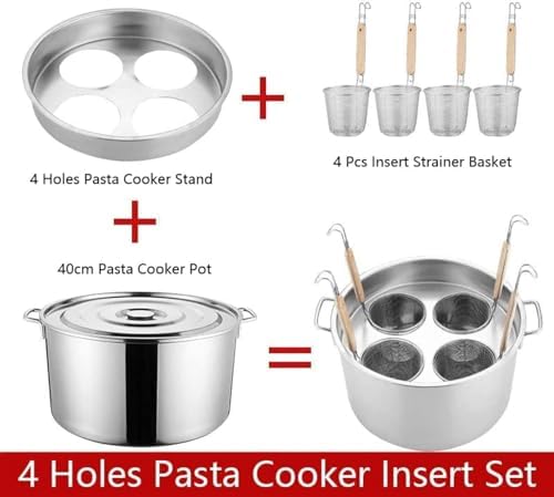 Pasta Cooker Set with Strainer Basket